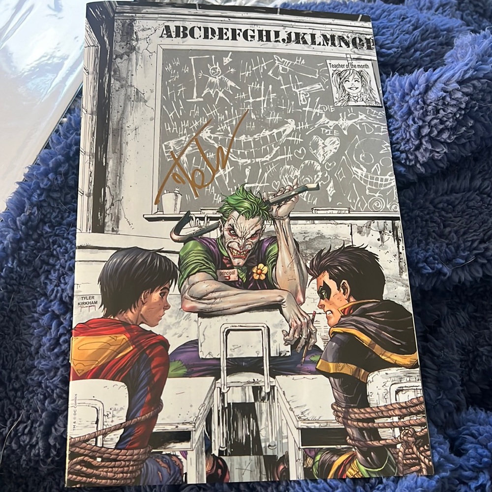 Super Sons #1 Unknown Comics Joker Tyler Kirkham signed